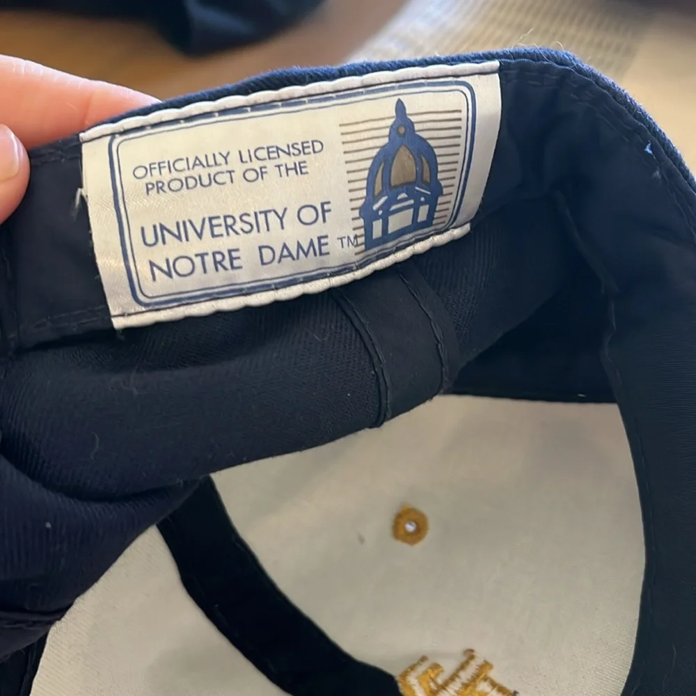 Notes Dame Fighting Irish blue ball cap with tags One Size - Picture 5 of 7